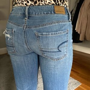 American eagle distressed jeans size 27